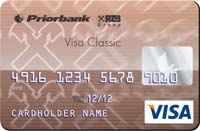 Банковская карточка VISA Classic "Приорбанк" ОАО