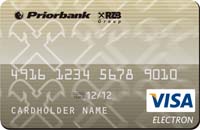 Банковская карточка VISA Electron "Приорбанк" ОАО